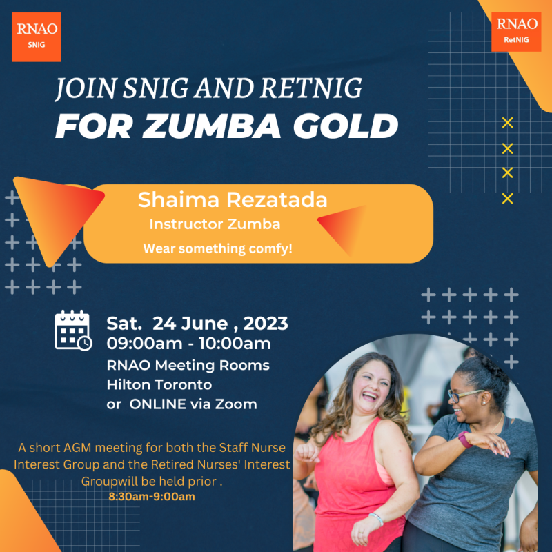 Zumba gold Hybrid session June 24,2023
