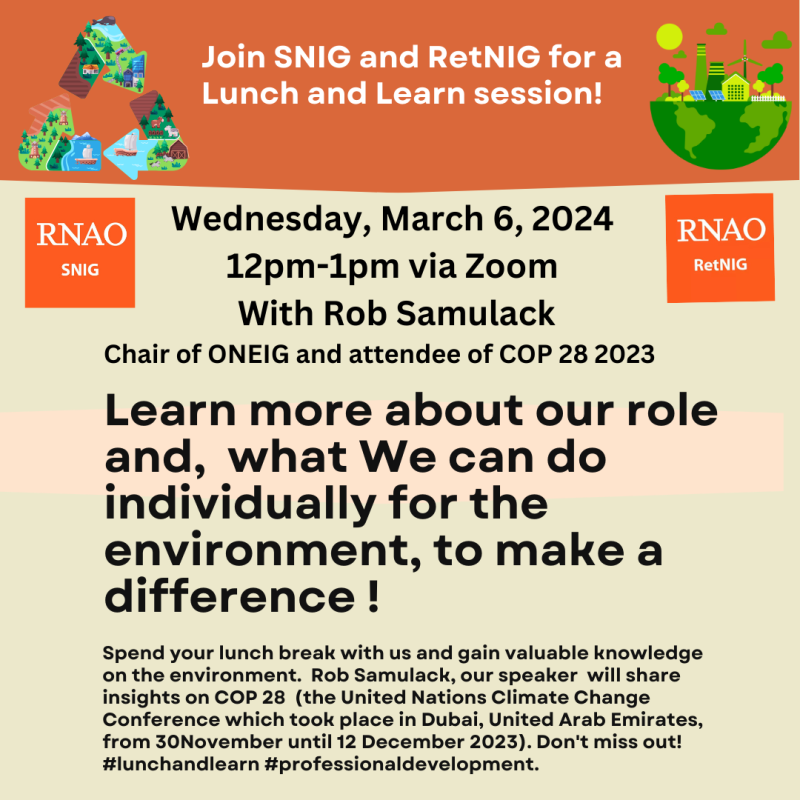 Zoom Lunch and Learn on Environmental Issues March 6 at 12pm