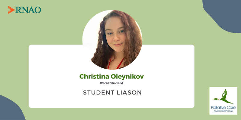 Christina Oleynikov, student liaison