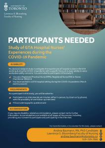 Participants needed for project. 